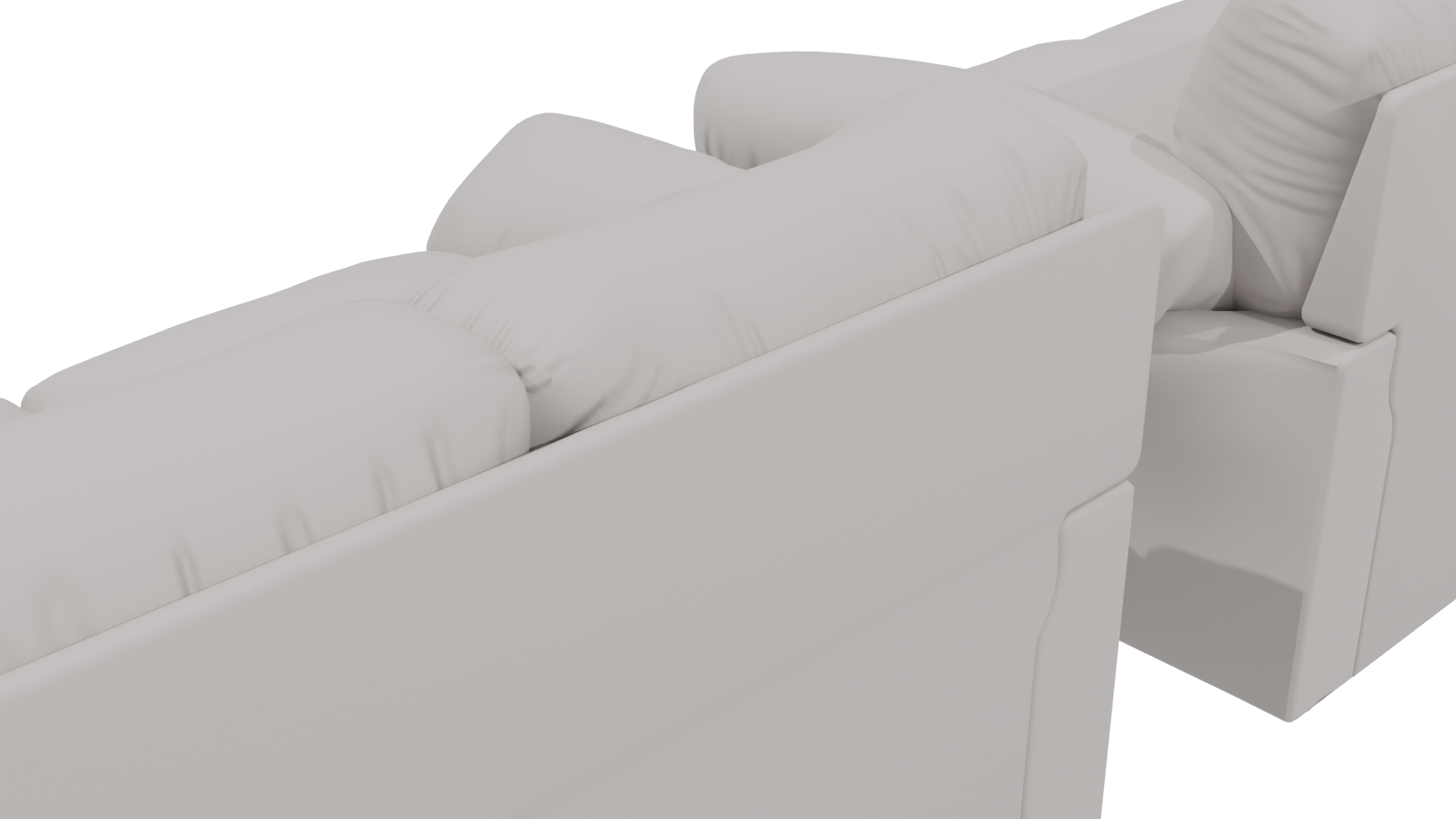 Living Room Sofa Set 3D Model - Professional 3D Model Render 2