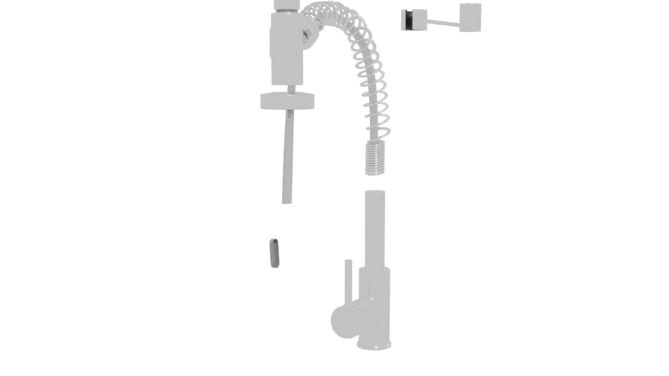 Stylized Metal Industrial Lamp Model - Professional 3D Model Render 12