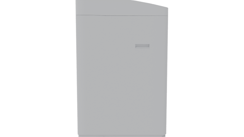 Minimalist Household Washing Machine 3D - Professional 3D Model Render 8