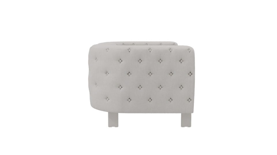 Elegant Sofa with Gold Accents - Professional 3D Model Render 8