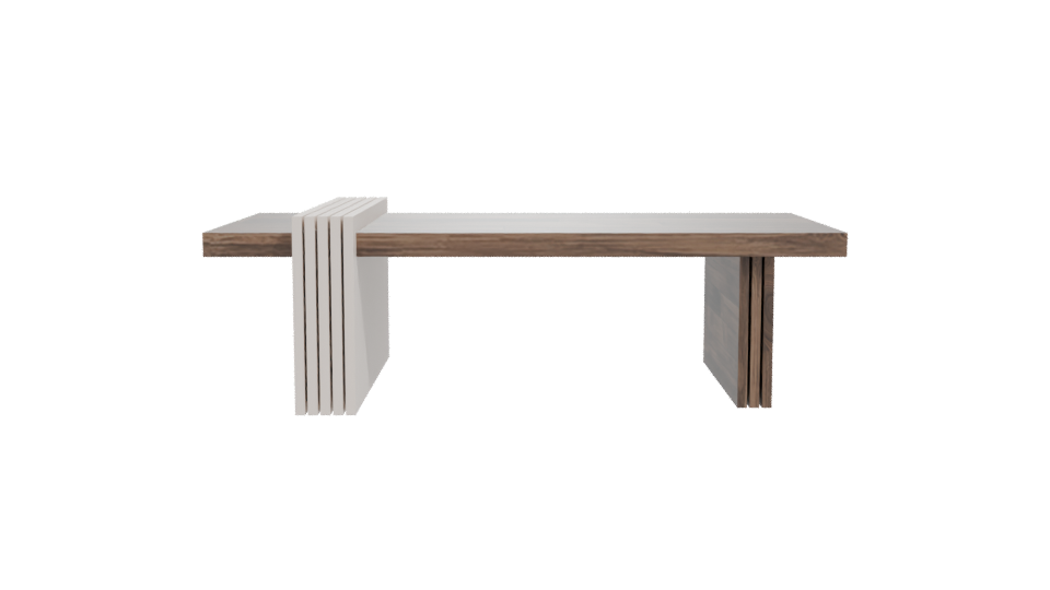 Contemporary Wooden Coffee Table 3D - Professional 3D Model Render 11