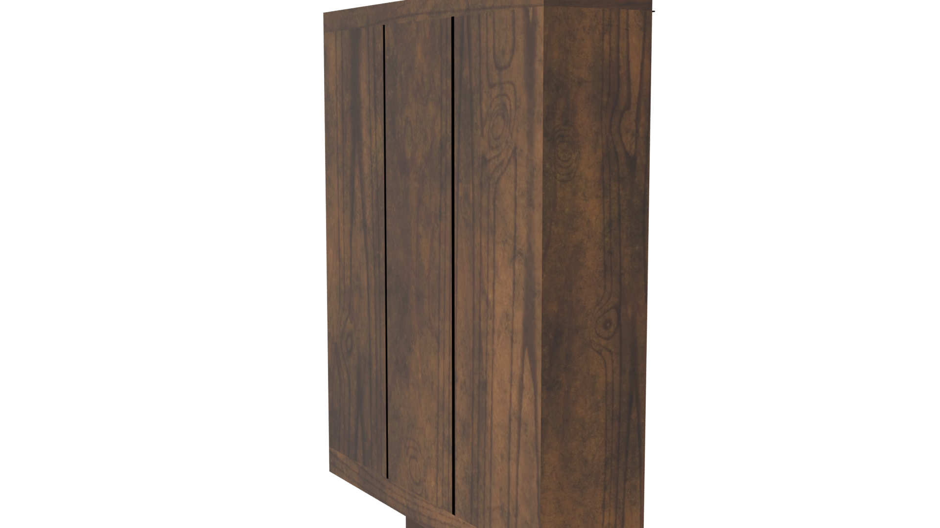 Stylish Wooden Storage Cabinet 3D - Professional 3D Model Render 7