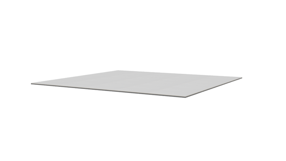 Minimalist Smooth White Floor Panel 3D Model - Professional 3D Model Render 6