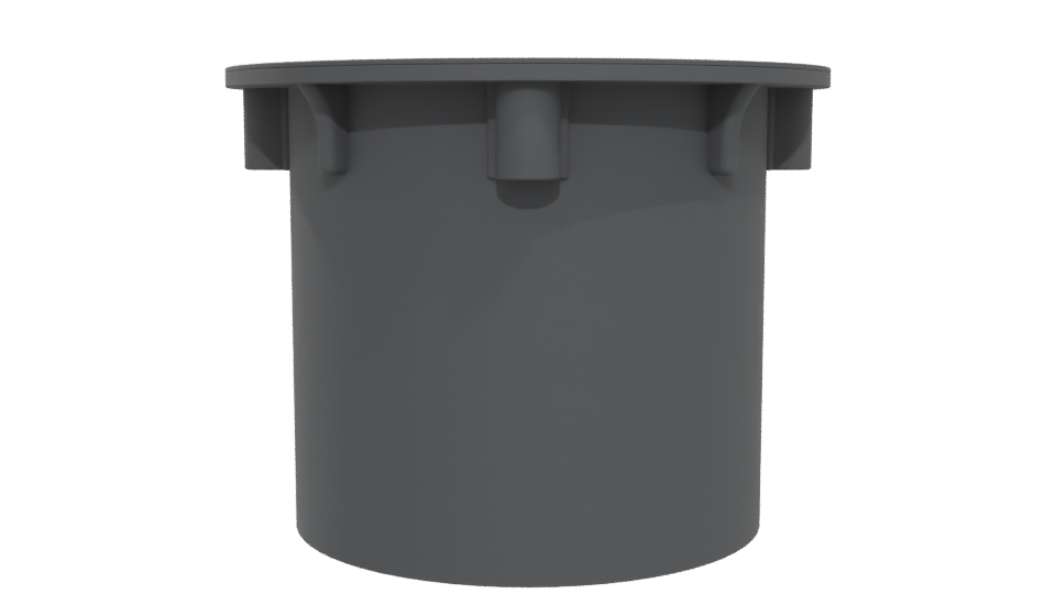 Industrial-Style Round Storage Container 3D Model - Professional 3D Model Render 5