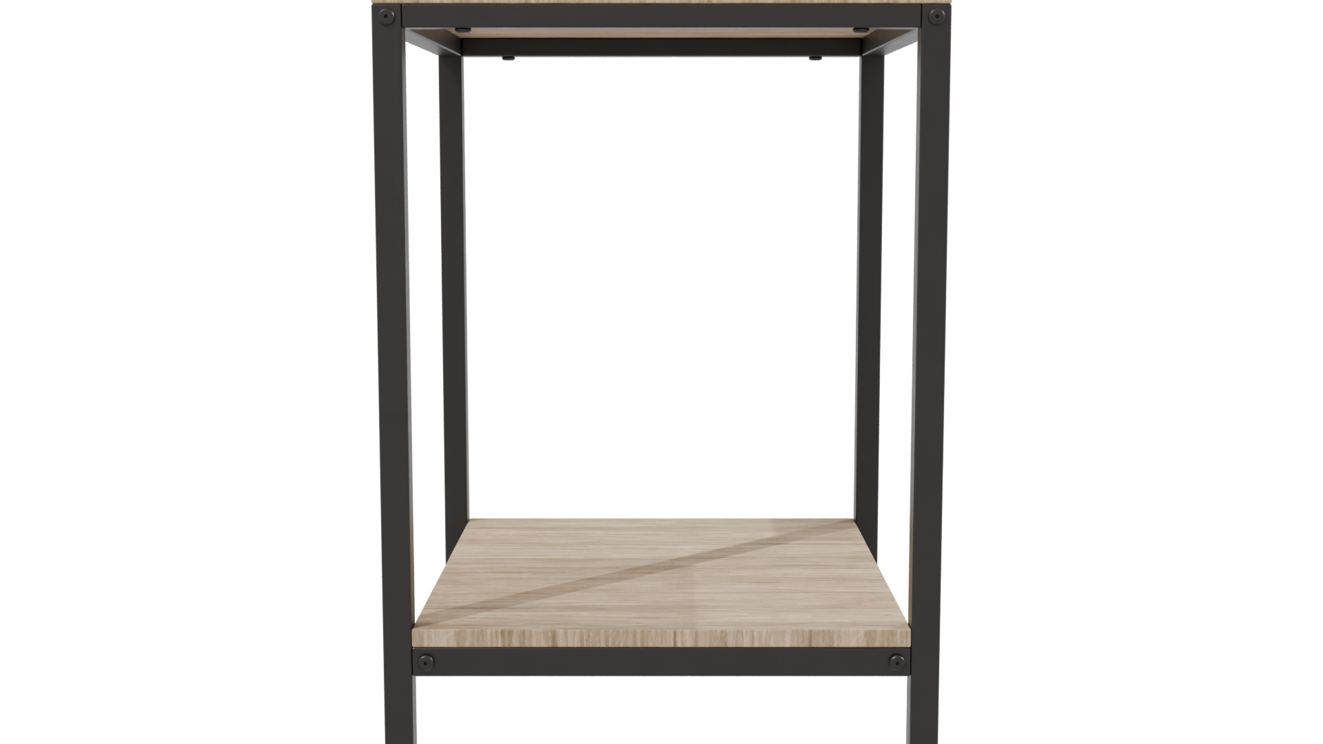 Minimalist Wooden Storage Table 3D - Professional 3D Model Render 2