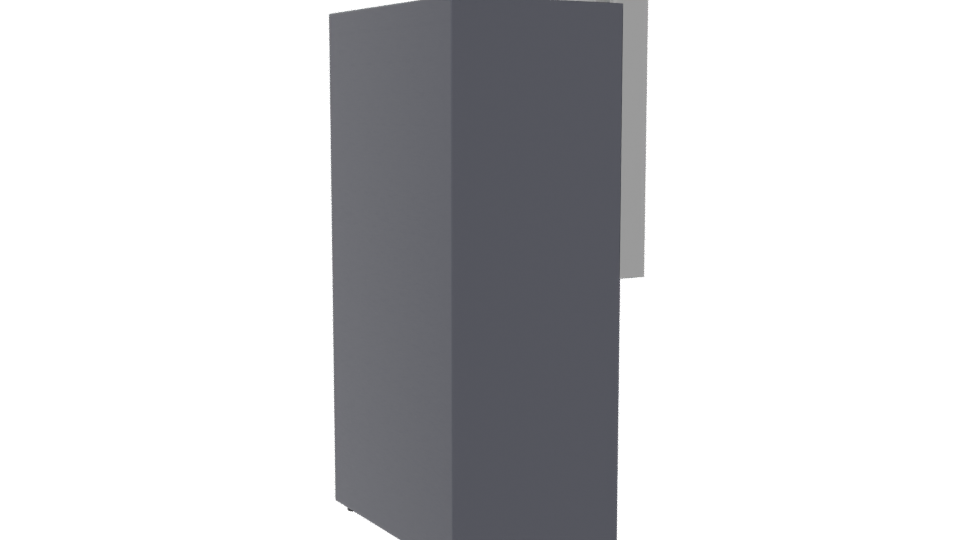 Sleek Black Refrigerator Model 3D - Professional 3D Model Render 7