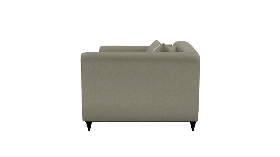 Modern Fabric Sofa with Cushions 3D Model - Professional 3D Model Render 2