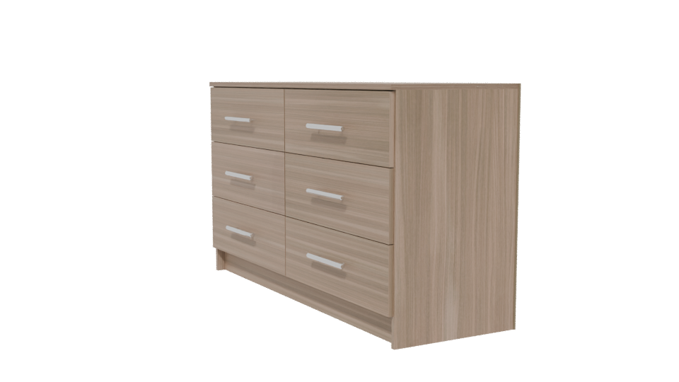 Stylish Wooden Dresser 3D Model - Professional 3D Model Render 13