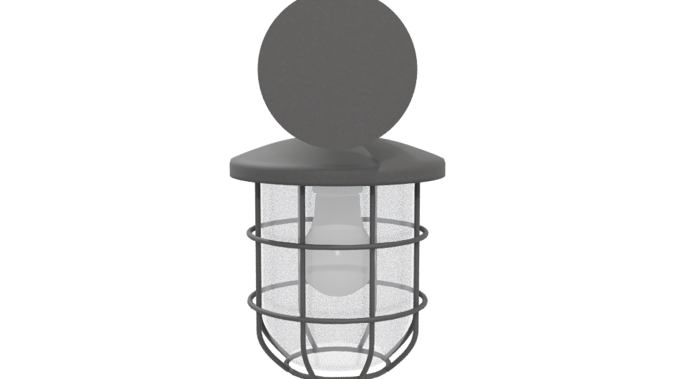 Industrial Outdoor Wall Light Fixture 3D Model - Professional 3D Model Render 5