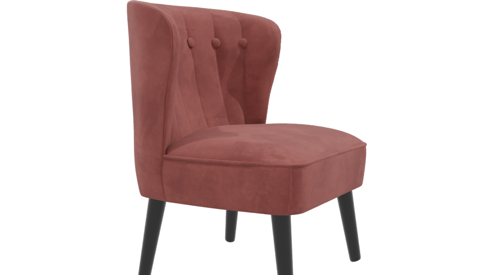 Elegant Upholstered Accent Chair 3D Model - Professional 3D Model Render 9