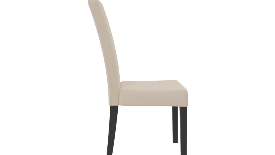 Minimalist Fabric Dining Chair Model - Professional 3D Model Render 8