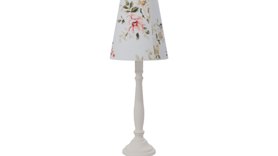 Floral Table Lamp 3D Model - Professional 3D Model Render 7
