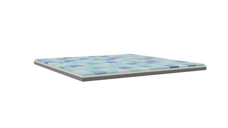 Stylized Mosaic Tile Floor Model - Professional 3D Model Render 7