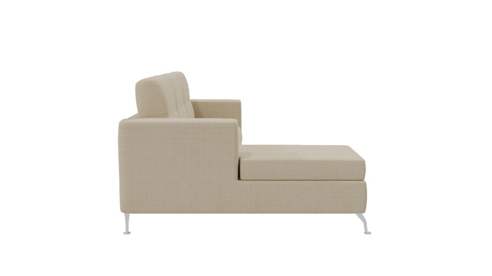 Contemporary L-Shaped Sofa Model - Professional 3D Model Render 8