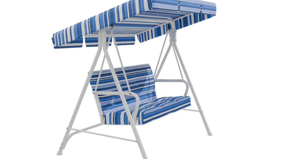 Stylish Outdoor Swing Bench with Canopy 3D Model - Professional 3D Model Render 9