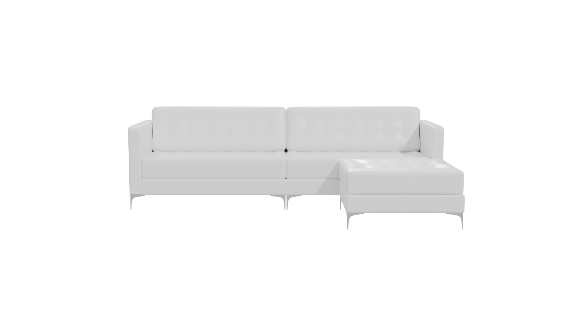 Stylish Minimalist Sofa Set - Professional 3D Model Render 11