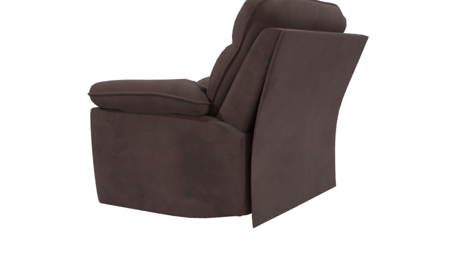 Stylish Contemporary Recliner Armchair 3D Model - Professional 3D Model Render 3