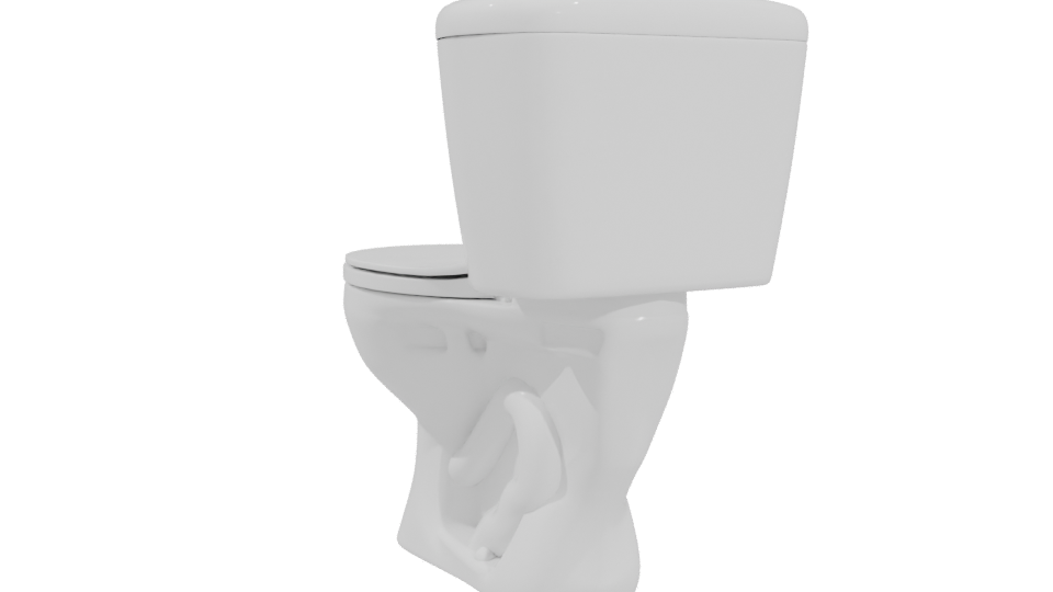 Stylish Modern Toilet 3D Model - Professional 3D Model Render 4