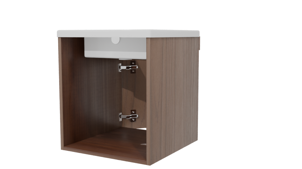 Stylish Wooden Storage Cabinet 3D - Professional 3D Model Render 6