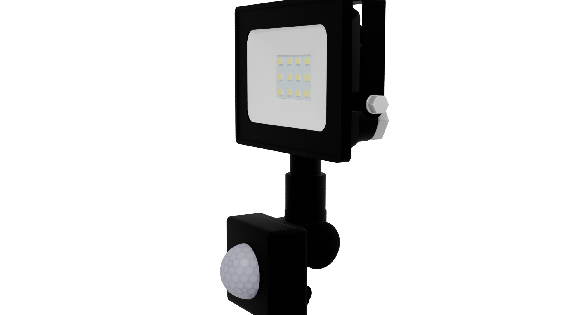 LED Floodlight 3D Model - Professional 3D Model Render 13