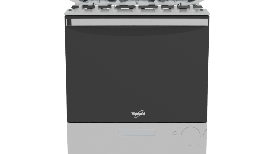 Sleek Modern Gas Range 3D Model - Professional 3D Model Render 11