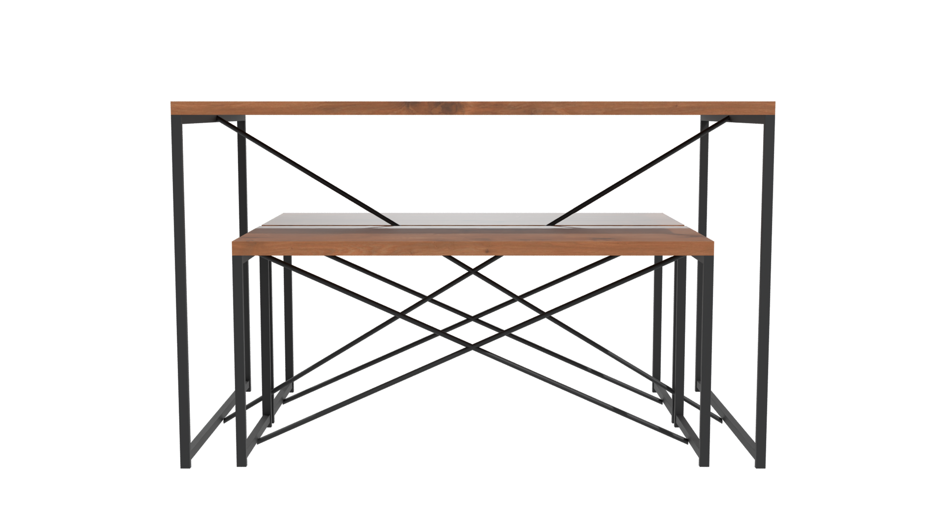 Stylish Nesting Tables Set 3D - Professional 3D Model Render 11