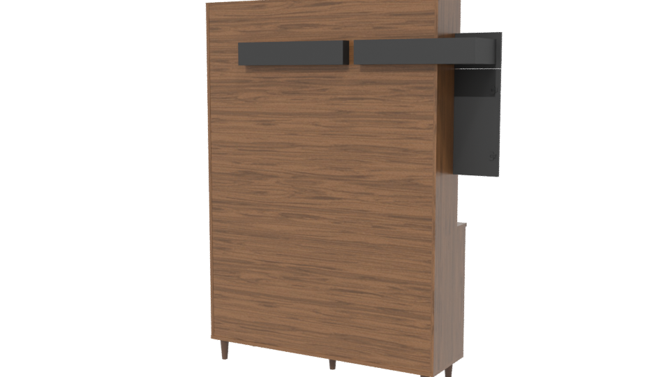 Stylish Wooden Cabinet 3D Model - Professional 3D Model Render 6