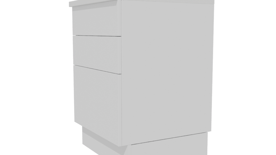 Contemporary Wooden Drawer Cabinet 3D - Professional 3D Model Render 13