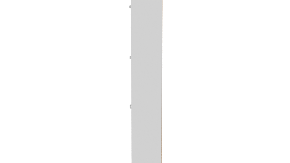 Minimalist 3-Drawer Cabinet Model - Professional 3D Model Render 2