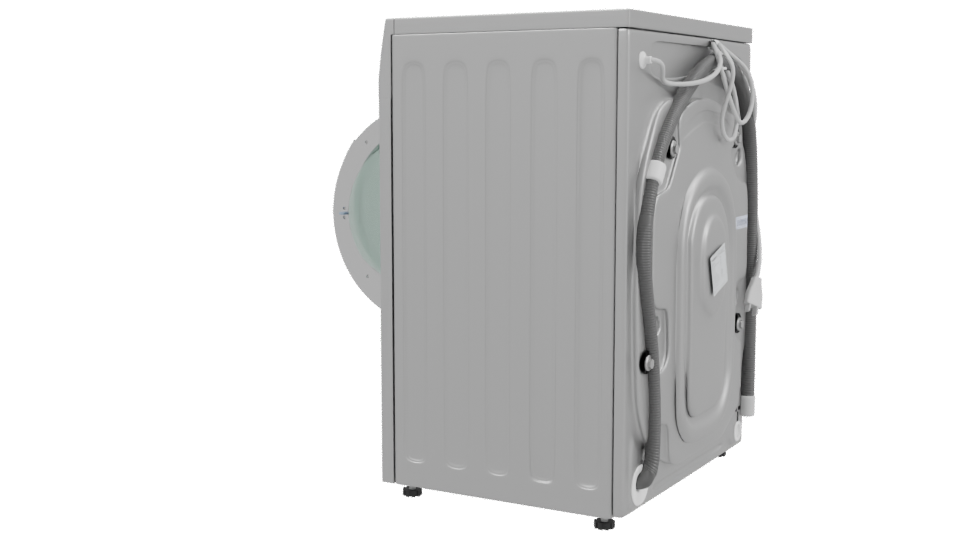 Modern Household Washing Machine 3D - Professional 3D Model Render 3