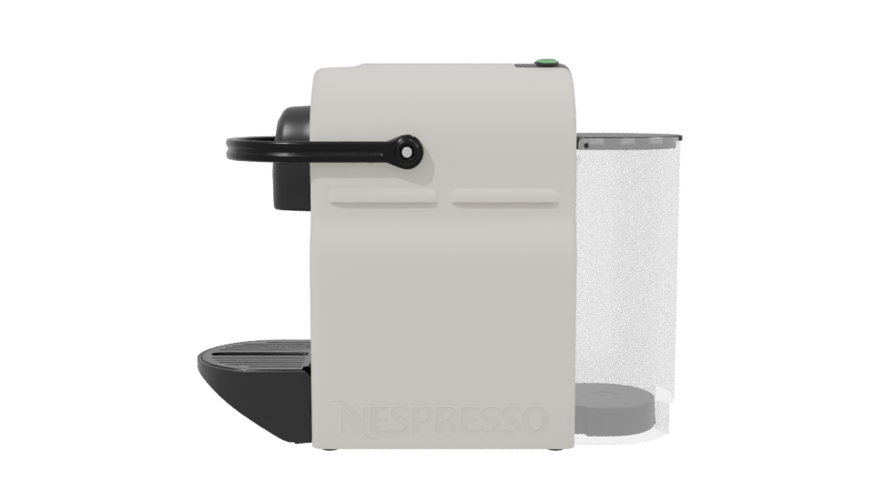 Compact Espresso Coffee Machine 3D Model - Professional 3D Model Render 2