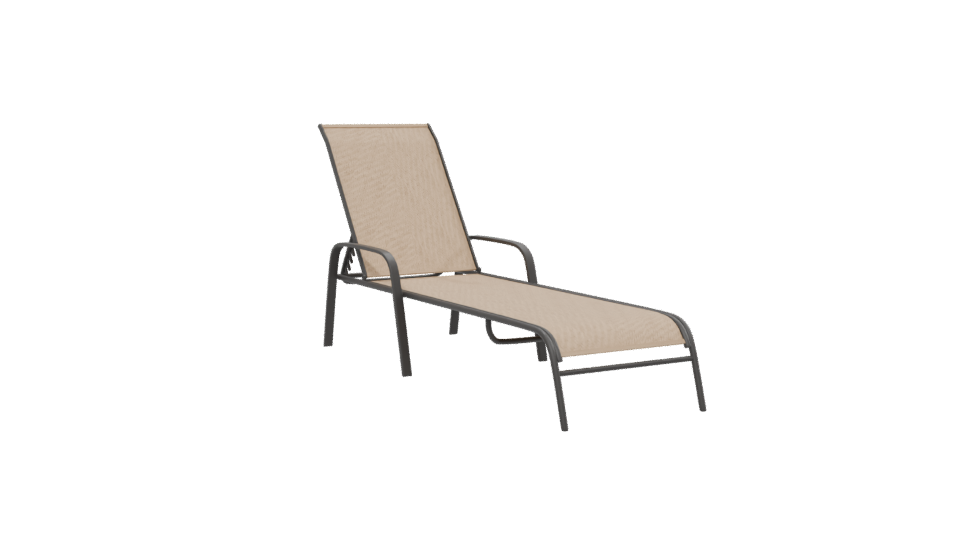 Stylish Outdoor Lounger Model - Professional 3D Model Render 13