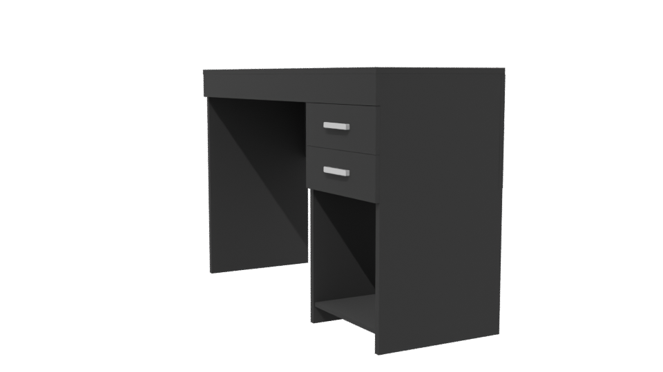 Stylish Minimalist Office Desk 3D Model - Professional 3D Model Render 13