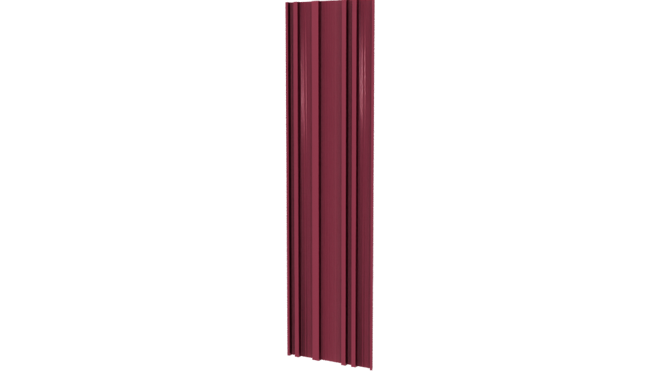 Stylized Vertical Wood Panel 3D - Professional 3D Model Render 6