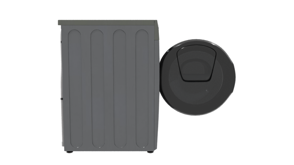 Sleek Front-Loading Washing Machine 3D Model - Professional 3D Model Render 8