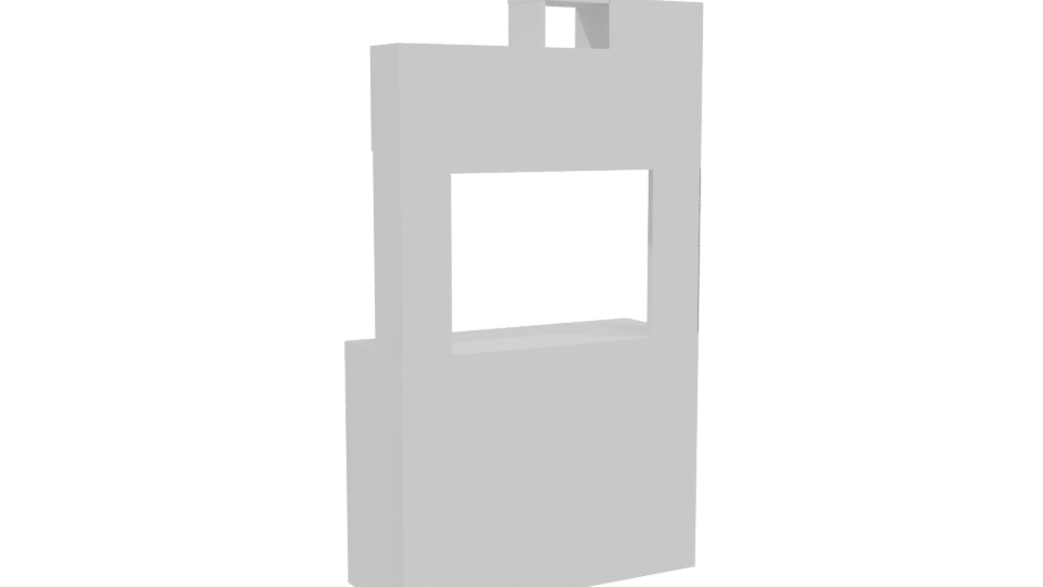 Stylish Modular Kitchen Cabinet - Professional 3D Model Render 4