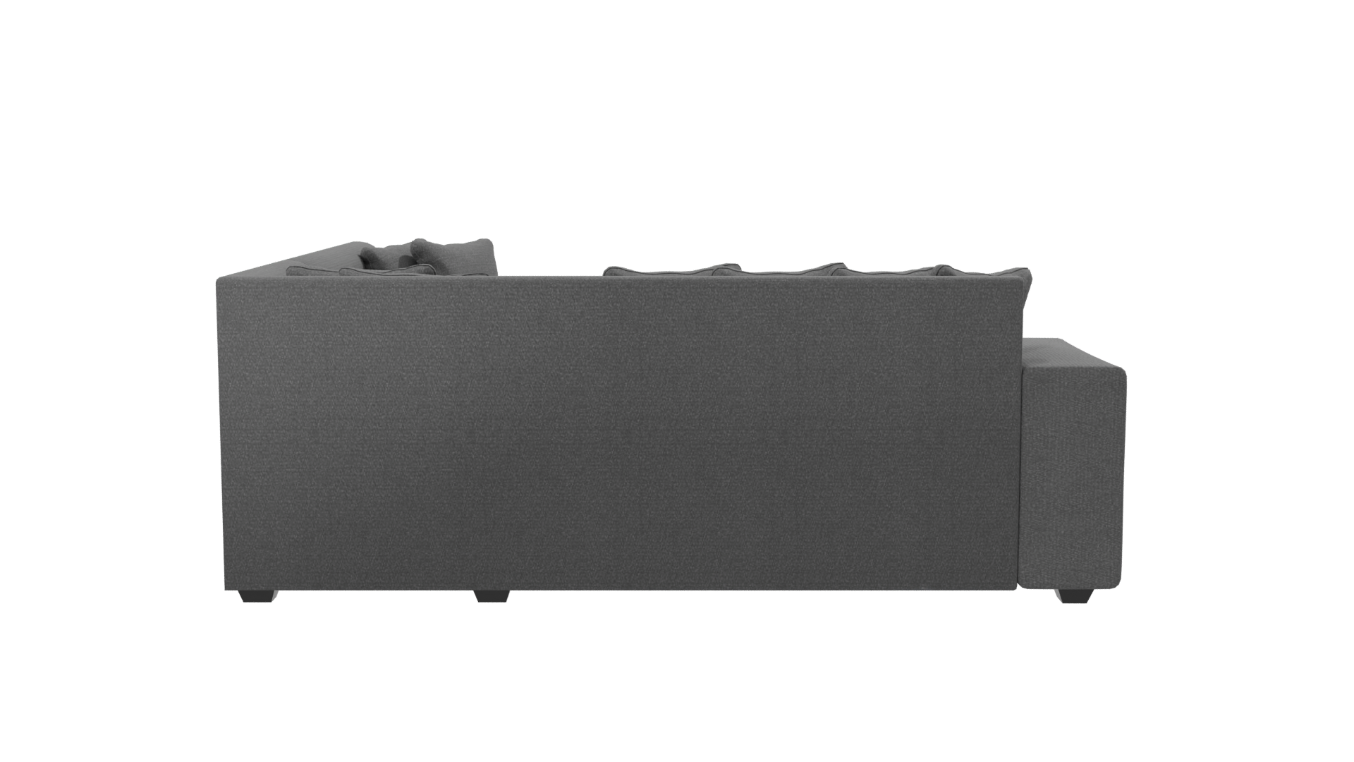 Stylish Fabric Sectional Sofa 3D Model - Professional 3D Model Render 8