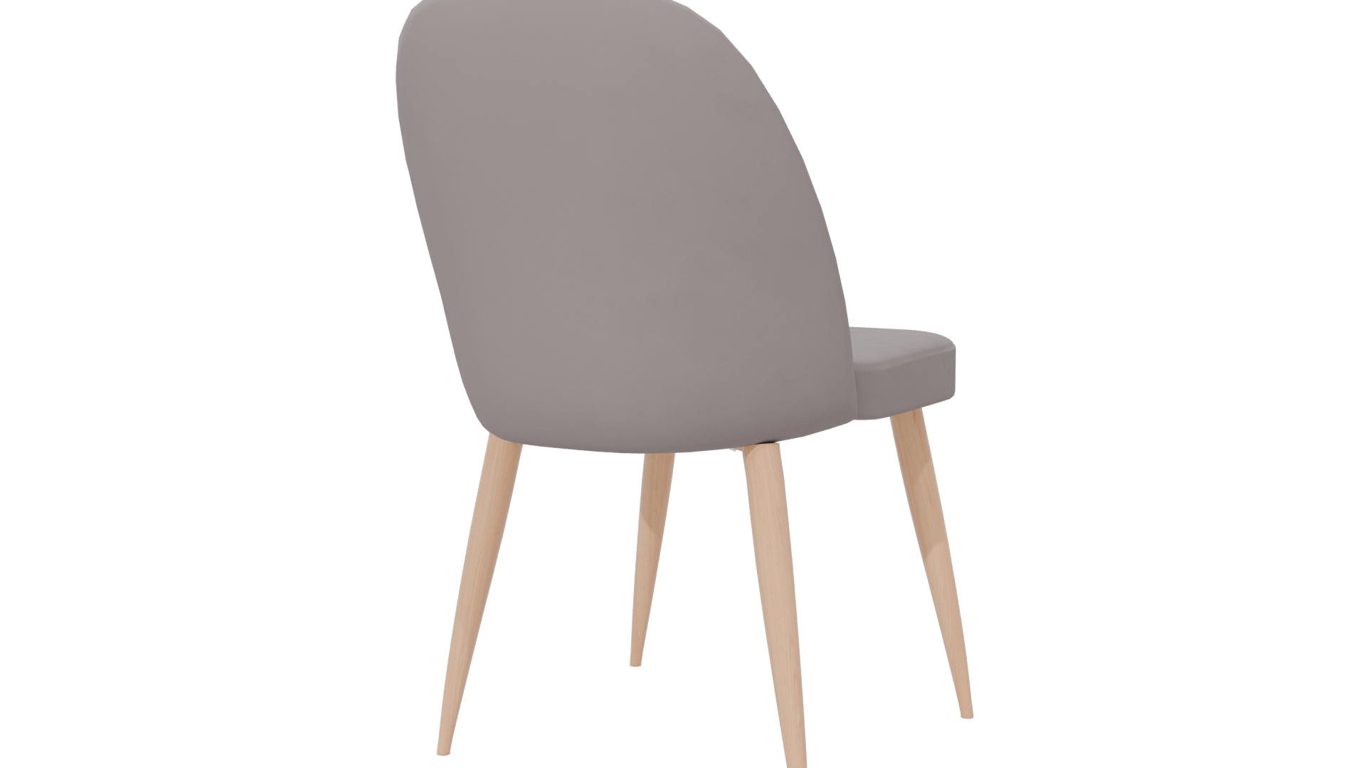 Stylish Velvet Dining Chair 3D Model - Professional 3D Model Render 6