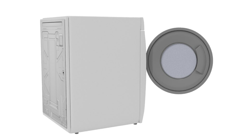 Realistic Clothes Dryer 3D Model - Professional 3D Model Render 7