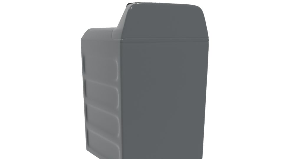 Sleek Top-Loading Washing Machine 3D Model - Professional 3D Model Render 4