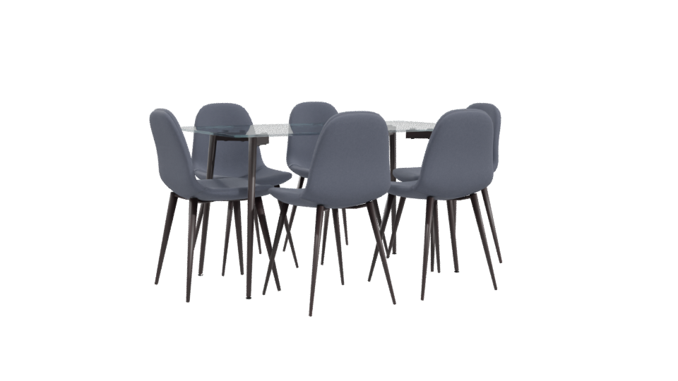 Modern Dining Set 3D Model - Professional 3D Model Render 10
