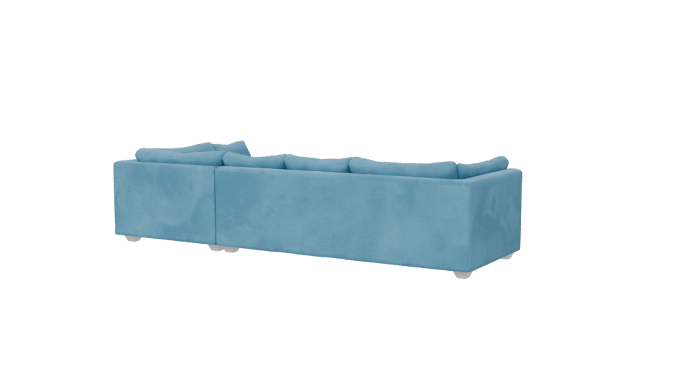 Stylish Sectional Sofa Model - Professional 3D Model Render 6