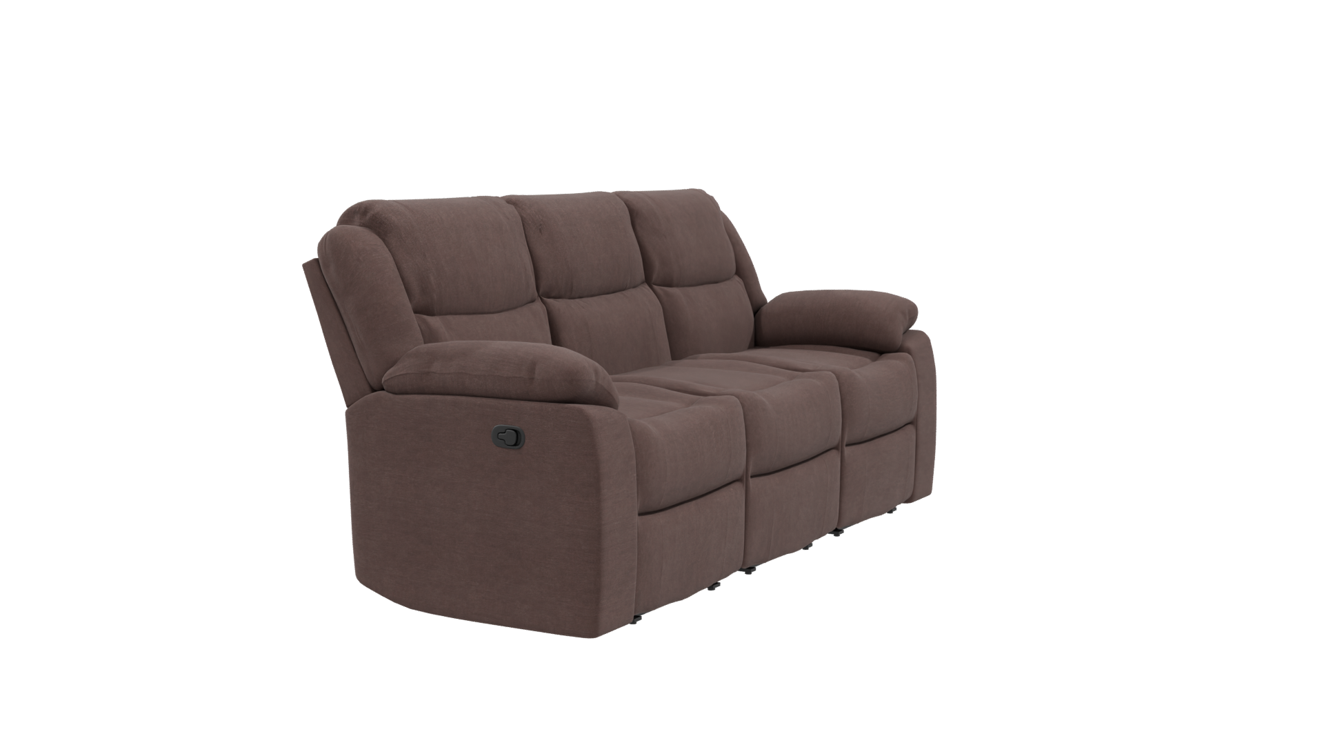 Reclinable Microfiber Sofa 3D Model - Professional 3D Model Render 9