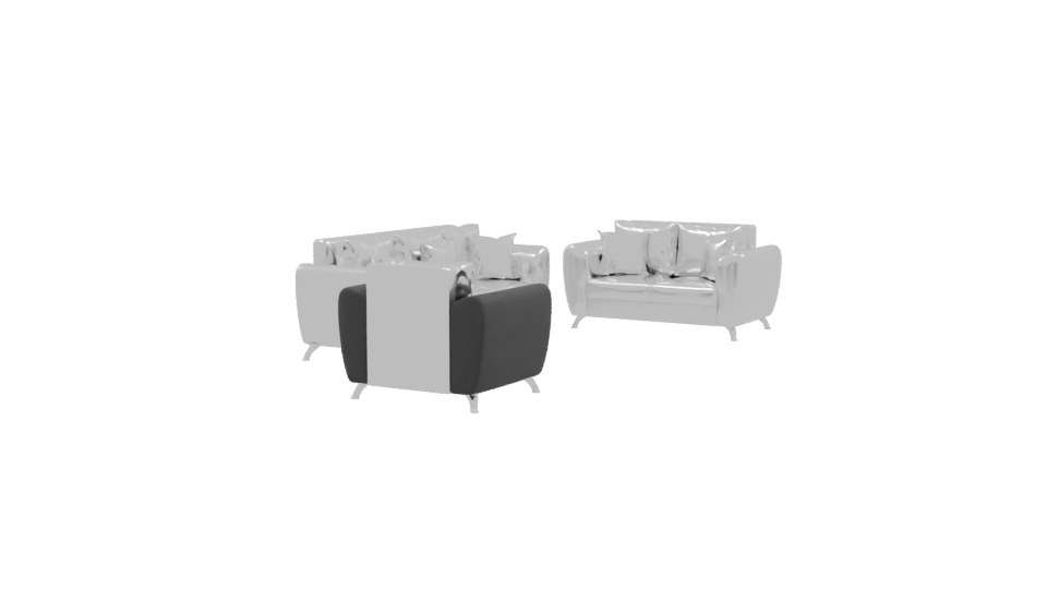 Contemporary Sofa Set 3D Model - Professional 3D Model Render 9