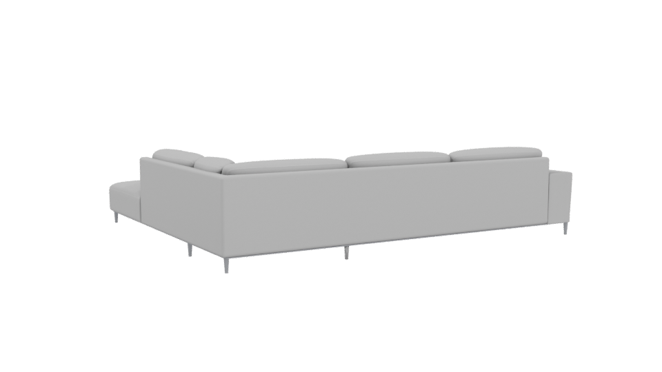 Stylish L-Shaped Sofa Model - Professional 3D Model Render 4