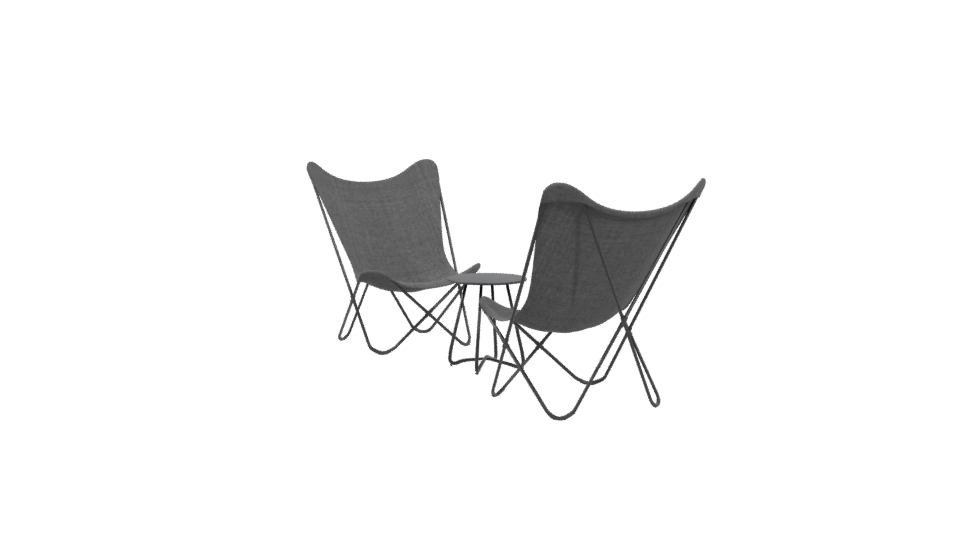 Stylish Modern Folding Chair 3D Model - Professional 3D Model Render 4