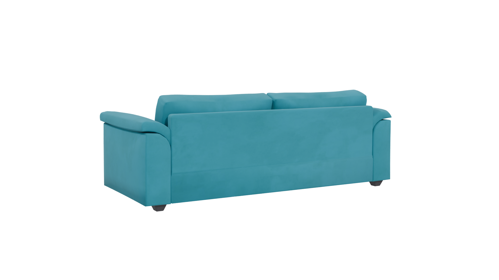 Stylish Modern Teal Sofa 3D Model - Professional 3D Model Render 4