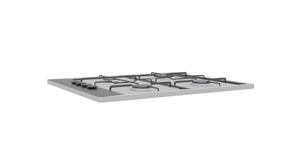Sleek Gas Cooktop 3D Model - Professional 3D Model Render 13
