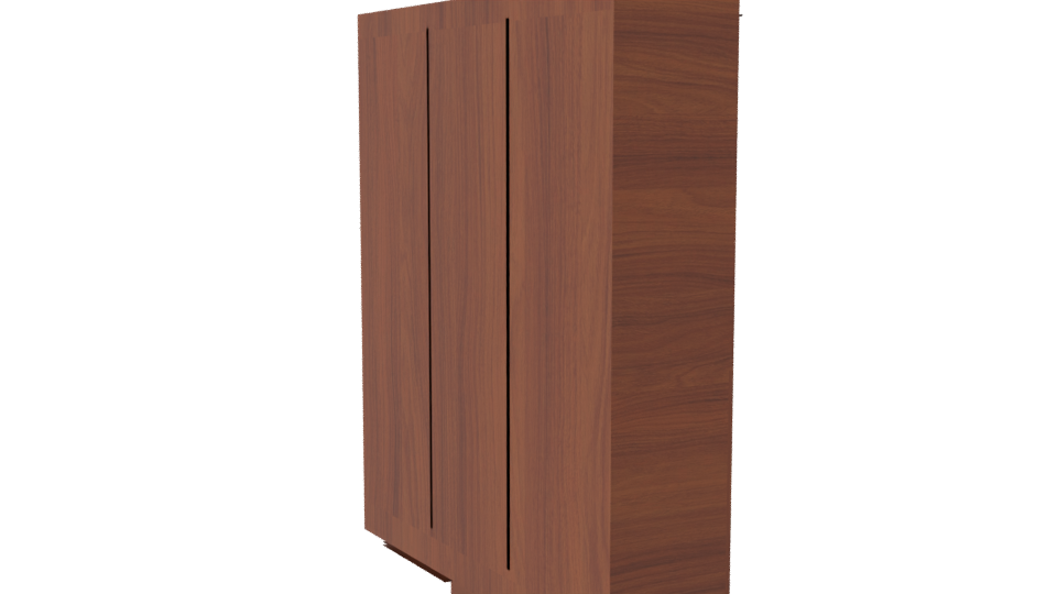 Stylish Wooden Storage Cabinet 3D - Professional 3D Model Render 7