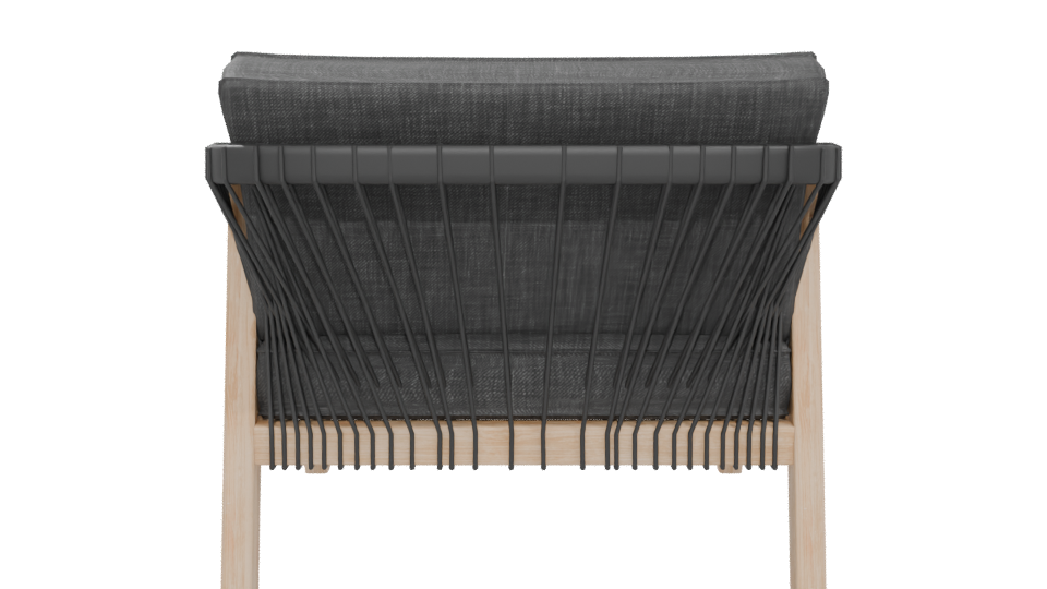 Contemporary Outdoor Lounge Chair 3D Model - Professional 3D Model Render 5